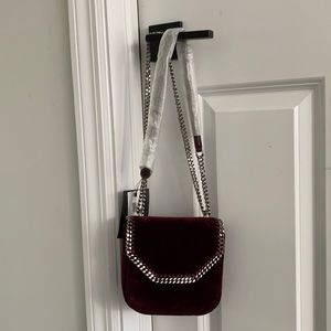 STELLA MCCARTNEY
Velvet Falabella small Box Shoulder/crossbody Bag Maroon
